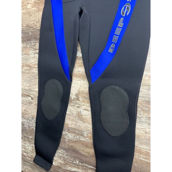 VTG DEEP SEE Full Body Wet Suit M/L 90% Neoprene 10% Nylon 3 MM Black Blue - Picture 12 of 16